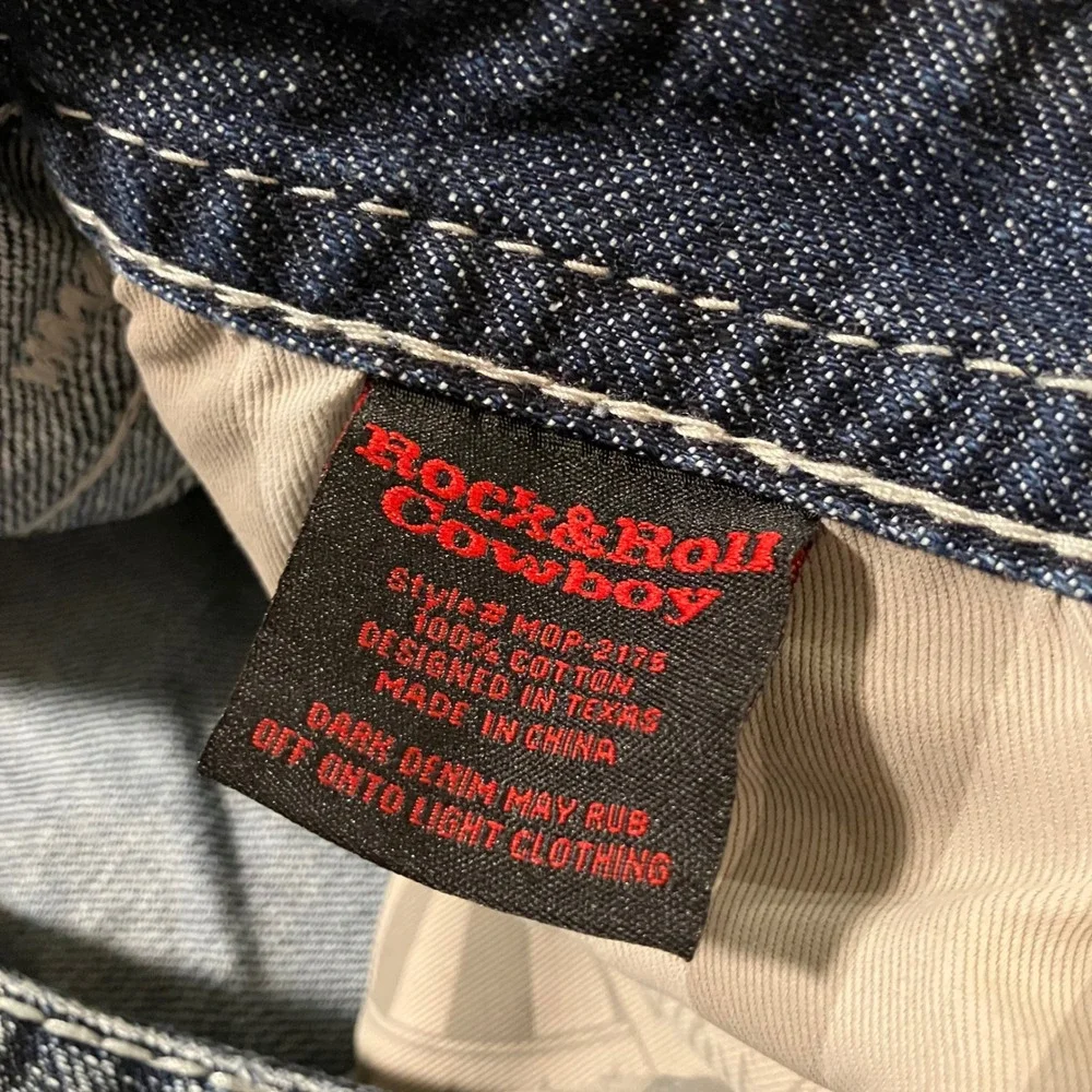 Rock & Roll Cowboy Pistol Regular Bootcut Jeans Men's Size 34x36 Medium Wash